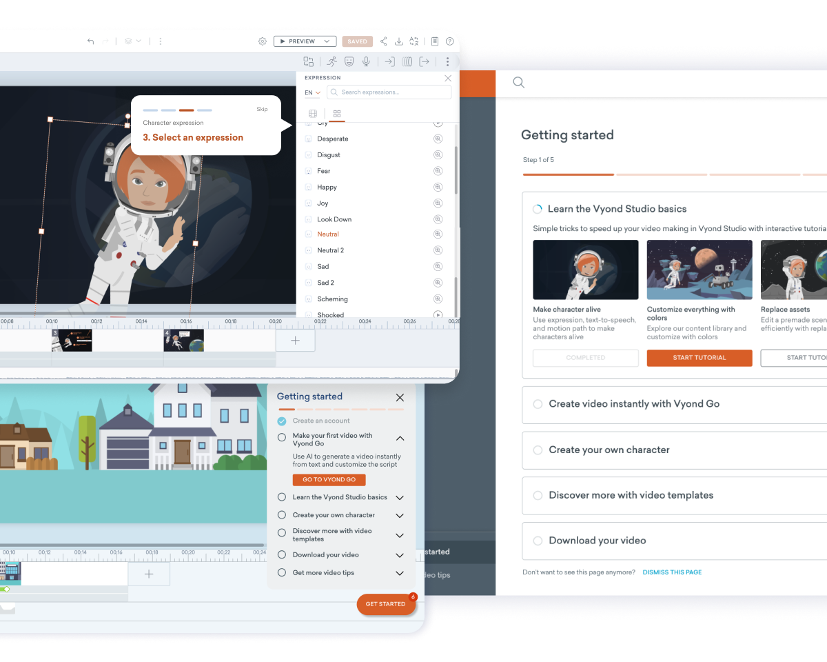 Design explorations for the onboarding experience